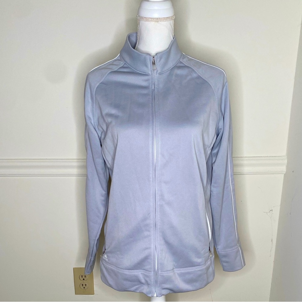 Adidas Climalite Light Gray Track Jacket